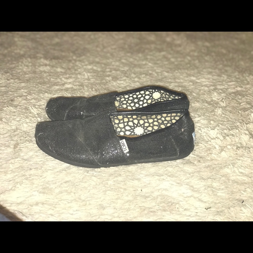 Sparkly Toms 8.5